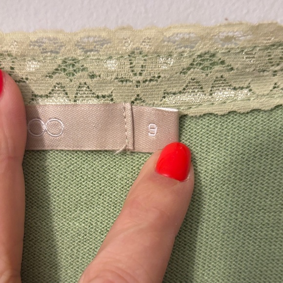 Chic Pastel Green Women's Cardigan - Picture 3 of 8